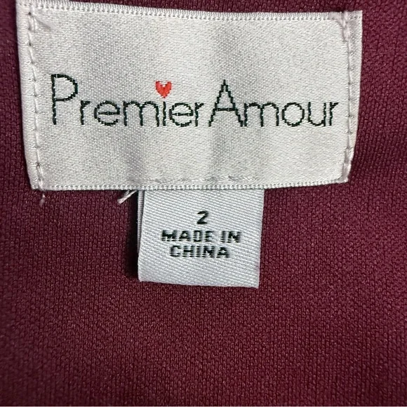 Thread & Supply Women's Maroon Long-Sleeve Wrap Dress - Picture 6 of 6